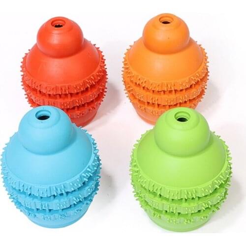 1pcs Rubber Dog Toys Funny Pet Food Leakge Toys for Puppy Dog Interactive Pet Dog Tooth Cleaning Toys Pet Training Products