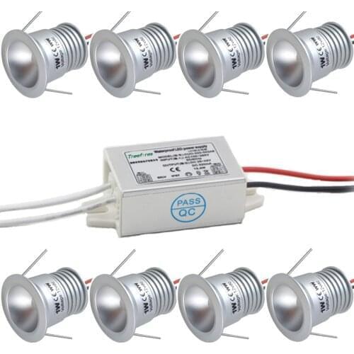 1W 25mm DC 12V Mini LED Spotlight for Showcase Display Jewelry Spot Light IP65 Kitchen Cabinet Light