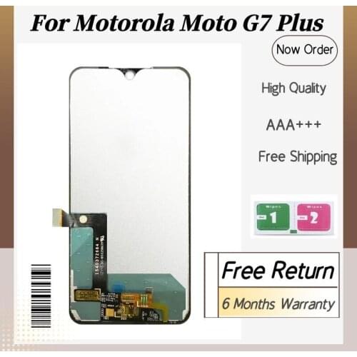 100% Tested LCD Display For Motorola MOTO G7 or G7 Plus LCD Display Touch Screen Digiziter Assembly Replacement
