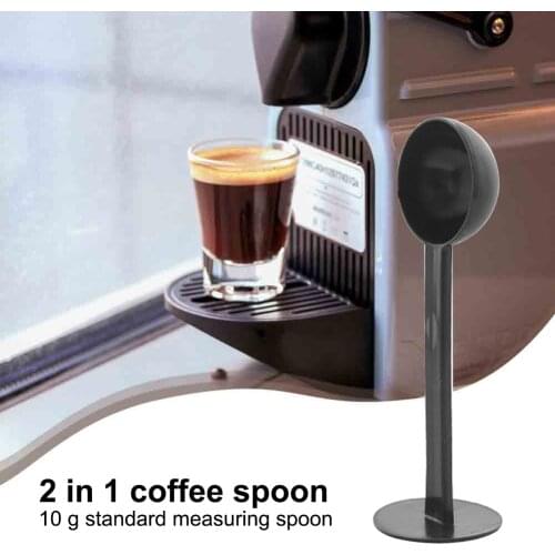 2 In 1 Coffee Spoon 10g Standard Measuring Spoon Dual-use Bean Scoop Powder Press Scoop Coffee Machine Accessories Kitchen Tools