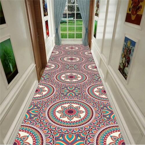 Moroccan Style Living Room Rug Ethnic Bedroom Area Rug Bohemian Stylish Home Decor Corridor Rug