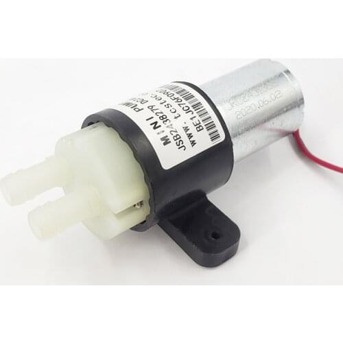 Mini Water Pump DC 12V-24V Diaphragm Water Pump Air Pump Nylon Pump Body Small Diaphragm Self-priming Pump with Bracket