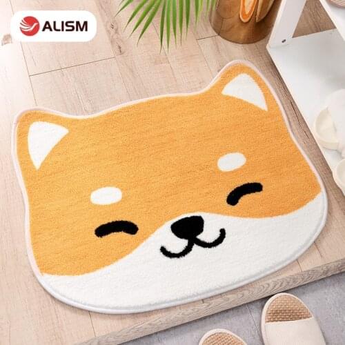 Cartoon Mat Shiba Inu Non-Slip doormat Cat Mat Floor Mat Doormats Carpet Bathroom Carpet Room Pad Floor Mats Tatami Tapete Rug