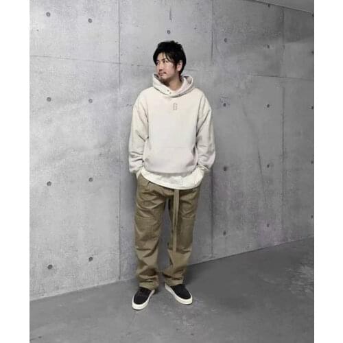 Grace Of God 7th Spring Mens Comfortable Plus Velvet High Street Hip-Hop Simple Good Quality Hooded Sweater Hoodie