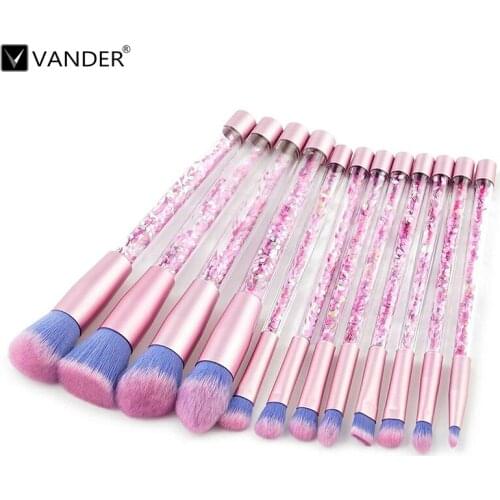 VANDER Professional 12Pcs Makeup Brushes Set Cosmetic Powder Foundation Eyebrow Lipstick Pinceaux Kabuki Make up Kit Tool