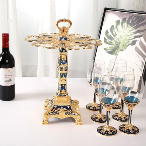 New European fashion creative retro wine glass rack wine glass rack set KTV bar home furnishings wine holder wine glass