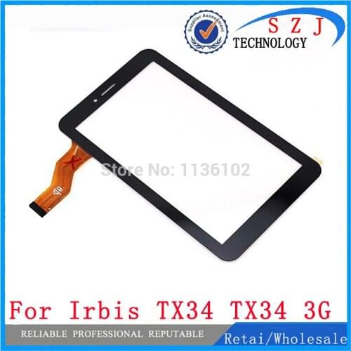 New 7'' inch tablet pc Irbis TX34 TX34 3G Digitizer Glass Touch screen Panel Sensor replacement Free Shipping cover