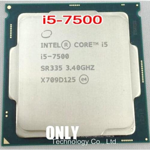 Original Processor Intel i5 7500 Quad Core LGA 1151 3.4GHz i5-7500 TDP 65W 6MB Cache 14nm Desktop CPU
