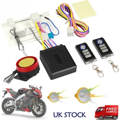 Anti-theft Burglar Alarm Motorcycle Accessories Remote Control Guarding 6 Sensitivity Levels Setting Built-in Shock Sensor