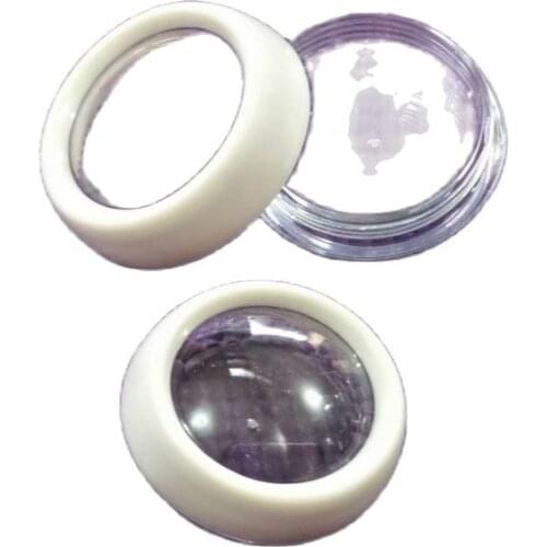 10ML 60pcs/lot Empty Cosmetic Cream Container with Clear Skylight, DIY Facial Cream Refillable Case, Eyeshadow Powder Compacts