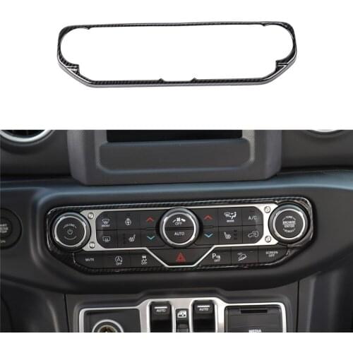 Air Conditioning AC Control Knob Panel Decoration Cover for Jeep Wrangler JL Gladiator JT 2018 2019 2020 2021 Car Accessories