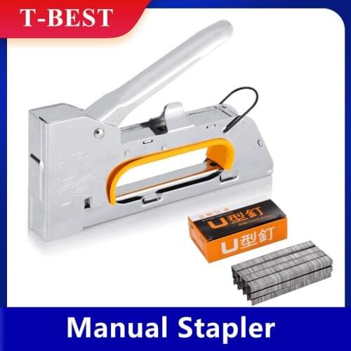 Manual 1008F door type code nail gun with U-shaped nails universal nailing machine U type nail gun advertising stretch painting