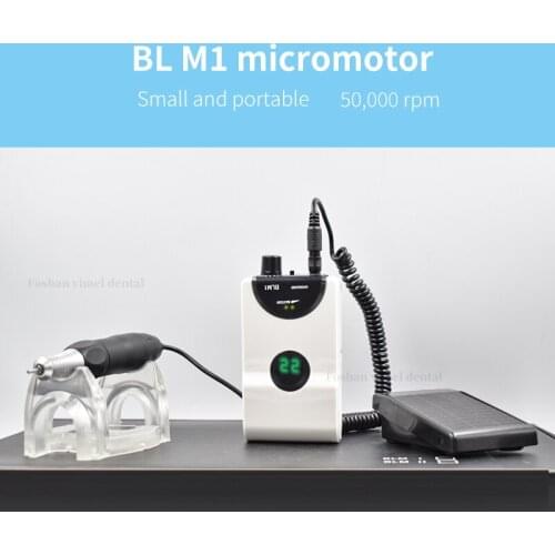 Dental lab 50000rmp BL M1 Portable Micromotor Brushless Grinding Machine With Fashion Waist Bag