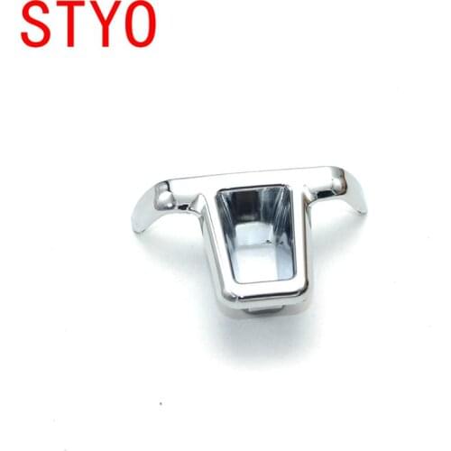 STYO ABS Chrome Car styling Steering Wheel cover sticker trim For VW GOLF 6 NEW POLO JETTA MK5 MK6