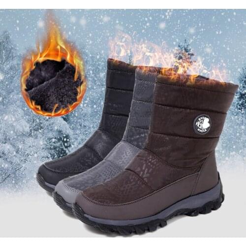 Women Boots 2021 Fashion Waterproof Snow Boots For Winter Shoes Women Casual Velvet Warm Winter Boots Flat Mid-tube Botas Mujer