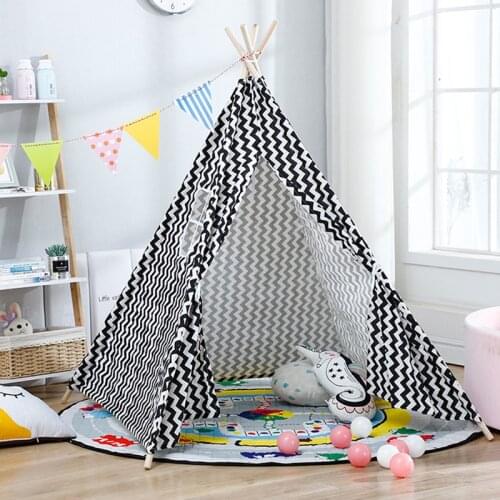 1.35/1.6m Teepee Tents For Kids Portable Child Play House Tent Wigwam For Children Tipi Infantil Tent