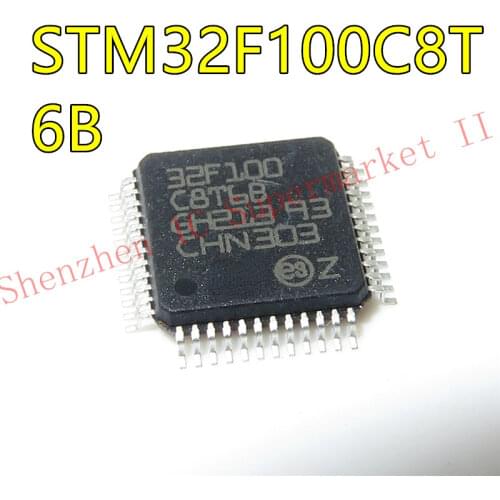 1pcs/lot STM32F100C8T6 STM32F100C8T6B STM32F100 LQFP-48 In Stock
