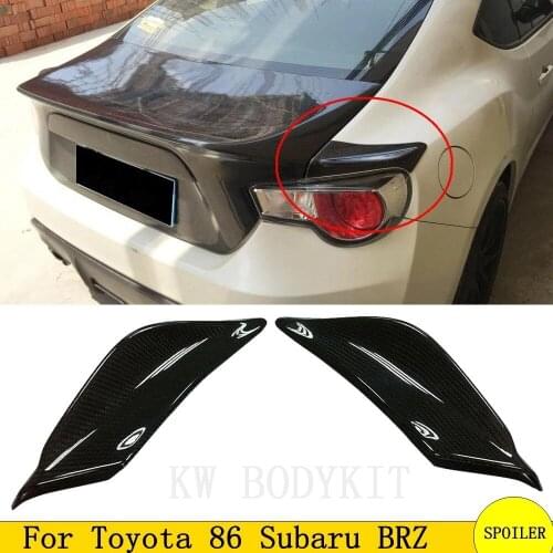 2 Pcs Carbon Fiber Rear Trunk Side Poiler For Toyota 86 For Subaru BRZ For Scion GT86 2012-2016 Rear Spoiler Wing Body Kit