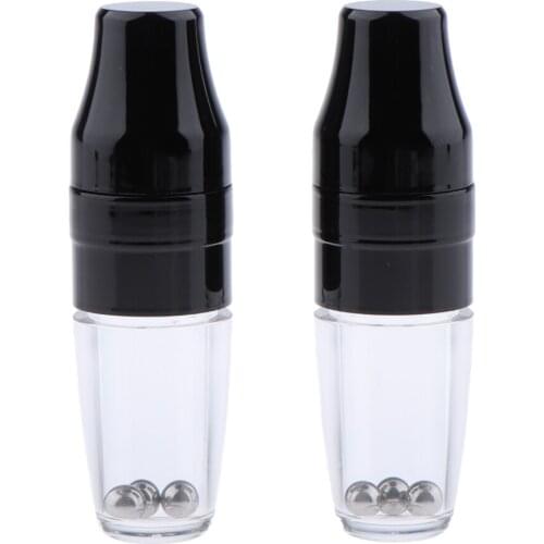 2 Pack 5ML Mini Lip Gloss Tube Empty Lip Balm Containers with Brush