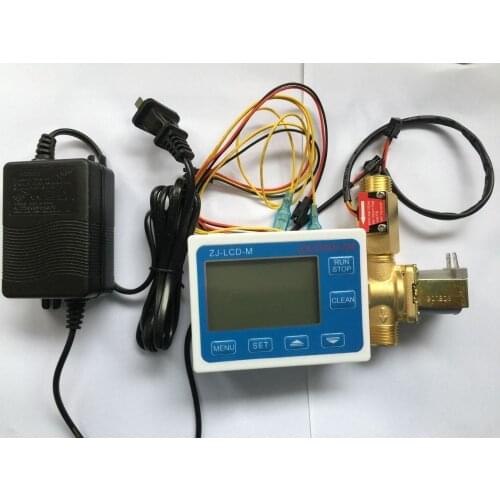 2020 G1/2 Brass Flowmeter Sensor And Solenoid + Power Adapter + Lcd Controller