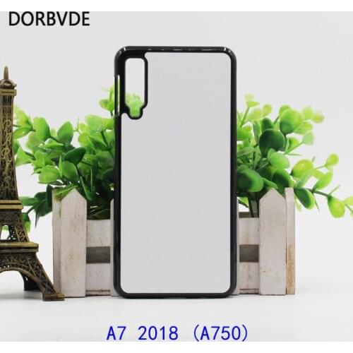 2D Sublimation Case For Samsung A9 2018 A7 2018 Core Coque Hard Plastic Back Cover With Blank Metal Insert DIY Funda 20pcs