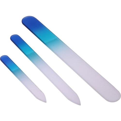 3PCS/Set Different Sizes Nail Filer Buffer Crystal Glass Nail Polish File Manicure Device Nail Sanding Polishing Buffing Tool