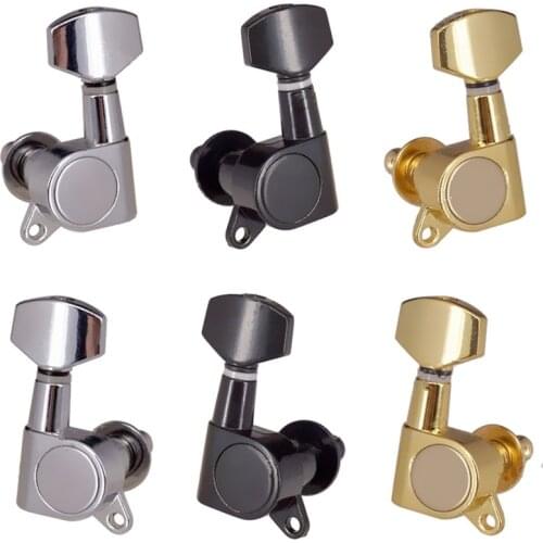 3R3L Chrome Inline Guitar String Tuning Pegs keys Tuners Machine Heads for Acoustic Electric Folk Guitar accessories parts