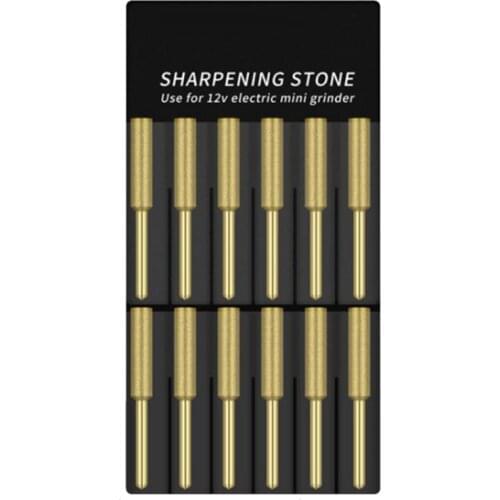 4/ 4.8/ 5.5mm Diamond Saw Sharpener Chain Saw File Golden/Silver 12 Pc Golden/Silver Diamond Saw Sharpener Y51B