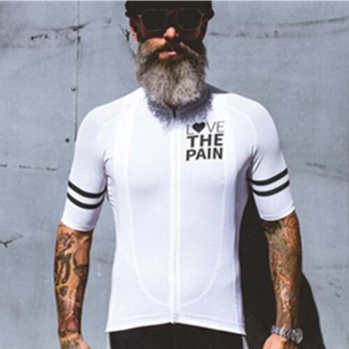 Love The Pain cycling jersey mens shirts go pro clothing summer jacket maillot bike gear tops wear kit ropa ciclismo hombre