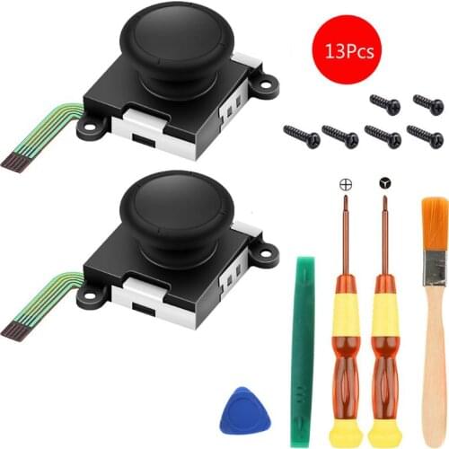 Two Pack Analog 3D Joy Con Joystick Replacement for Nin Tendo Switch,joy-con Sw-itch Joysticks Compatiable with Left Joy-con Rig