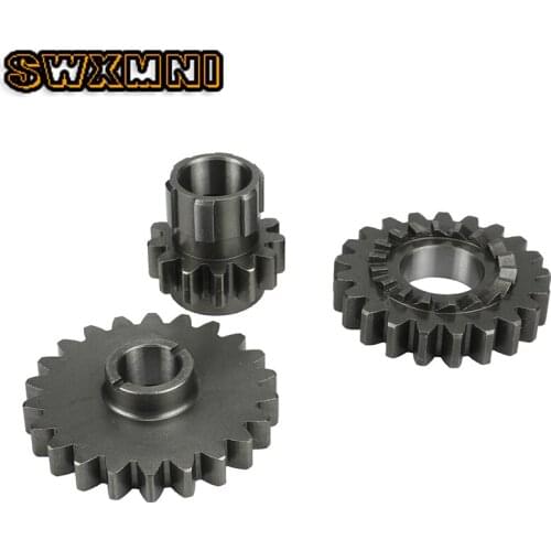 Lifan 150cc Motorcycle Start Gear Bridge Gear Driven Gear Kit For lifan 150cc LF150 1P56FMJ Horizontal Kick Starter Engine Parts