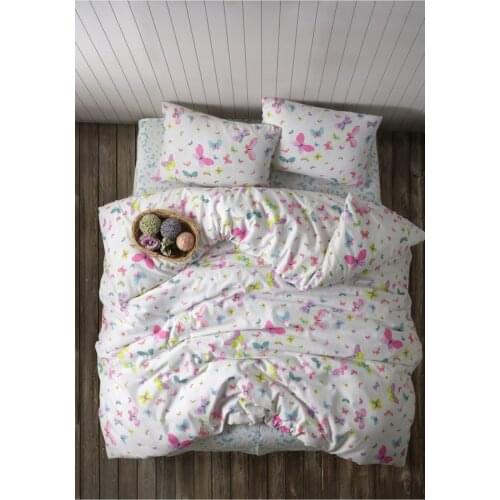 Colorflies 4 Piece Double Personality Duvet Cover Set