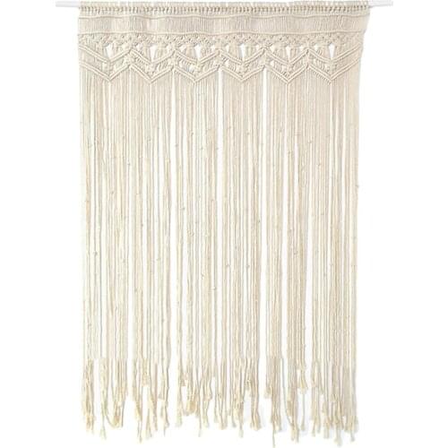 130x180cm Door Tassel Curtain Wall Hanging Macrame Handwoven Bohemian Curtains Tapestry For Wedding Living Room Decoration