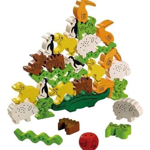 Wooden Game Animal Upon Animal Board Game