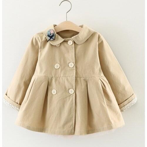 New arrival Kids girls autumn cartoon outerwear clothing 2019 Baby girls fashion patchwork mesh cotton Coat 1-3 years