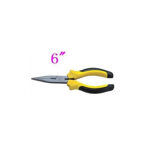 BESTIR TAIWAN BRAND 6" wire long nose pliers high carbon steel pearl nickel surface NO.10121 freeshippin wholesale