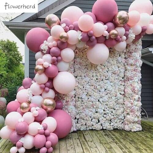 Pink Balloon Garland Arch Kit Birthday Party Wedding Decoration Latex Balloon Decoration Party Supplies Baby Shower Decorations