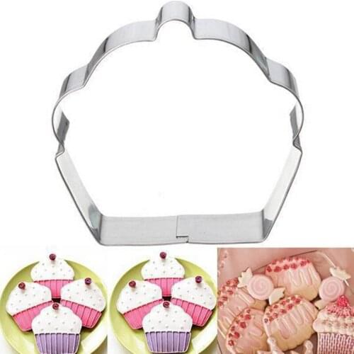 Cheapest 1PC/Lot Stainless Steel Cup Shape Cookie Molds House DIY Baking Tools Kitchen Stencil Cup Biscuit Cookie Cutter Molds