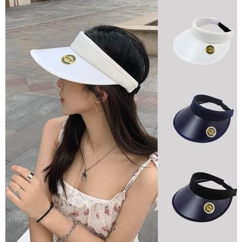 New Women Girls Korean Style Empty Top Virors UV protection Sun Hats Fashion Outdoor Woman High Quality Hats Caps Tennies Caps