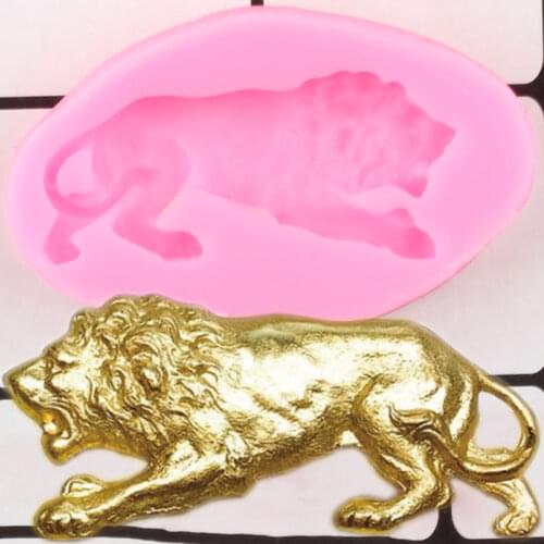 Lion Silicone Mold Relief Cake Border Fondant Molds Cake Decorating Tools Chocolate Gumpaste Moulds Resin Candy Clay Mould