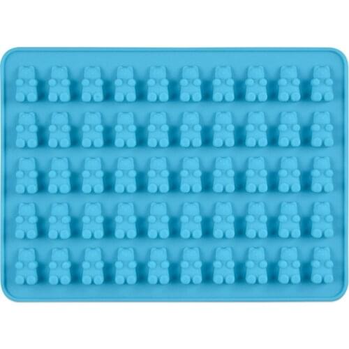 Silicone Forms Silicone Mold Gummy Bear Shape Bear Mould Jelly Bear Cake Candy Trays With Dropper Rubber Chocolate Maker