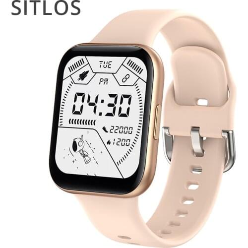 SITLOS Smart Watch Men P8 SE Plus Women 1.69 Inch Full Touch IP68 Waterproof Heart Rate Monitor Sport Watch for Android iOS