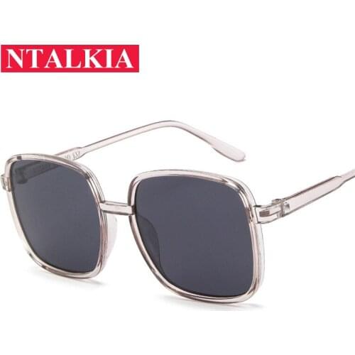 2019 Square Big Frame Sunglasses Women/Men Classic Candy Colors Glasses Small Fac Femle Travel Oculos De Sol Feminino