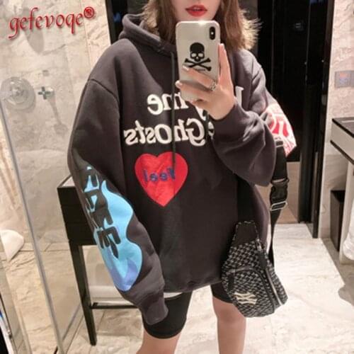 Men Women Unisex Clothing Couple Graffiti Letter Print Oversized Hooded Sweatshirt 2021 New Harajuku Hip Hop Hoodie Pullover Top