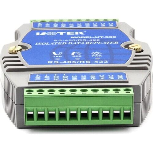 UT-509 485 repeater, industrial grade, photoelectric isolation, lightning protection, RS485/422 amplifier module