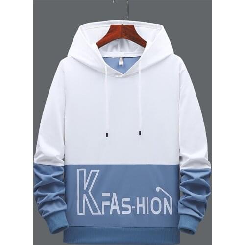 Spring and Summer Mens Casual Sports Sweatshirts Mens Hoodies Male Student Tops Pullover V-Neck Loose Hooded Teenagers