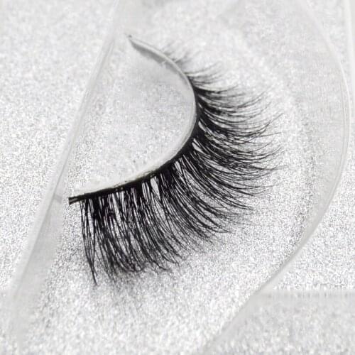 Visofree cruelty free natural false eyelashes 3D Mink Lashes Handmade Full Strip Lashes Luxury High Volume 3D Mink False lashA01