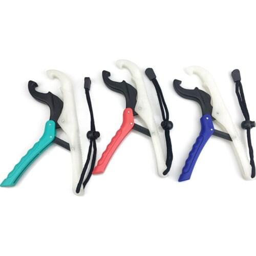 Fish Grippers, Plastic Lipgrip Floating Fishing Pliers Floating Plastic Lip Pliers with Lanyard, for Men Fishing Tool