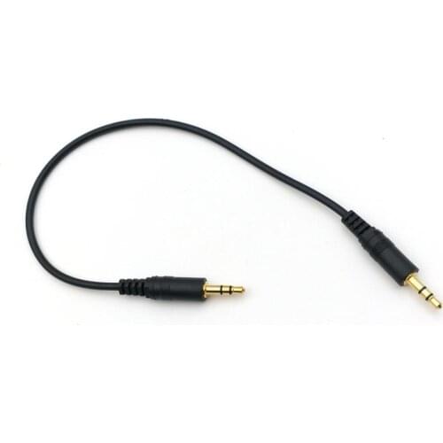 10pcs 20cm cable 3.5mm Stereo gold-plating 1/8 male mini plug audio connectors