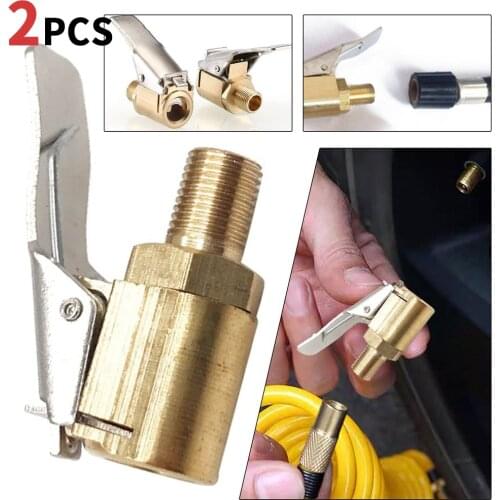 2Pcs Car Air Pump Thread Nozzle Adapter Car Pump Accessories Fast Conversion Head Clip Type Nozzle Car Accessories